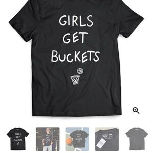 Girls Get Buckets - T-Shirt - Black